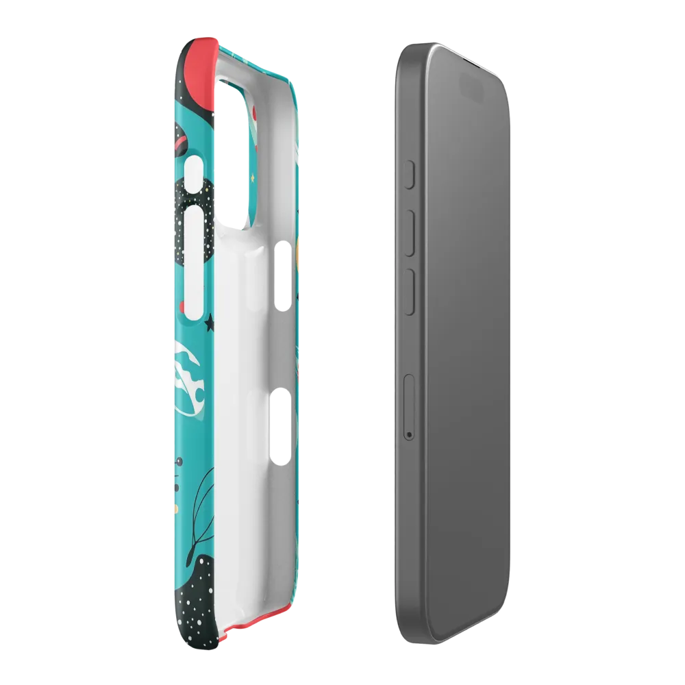 Whimsical Astronaut in Cosmic Wonderland | Phone Case |  16 Pro | Snap Case | Glossy