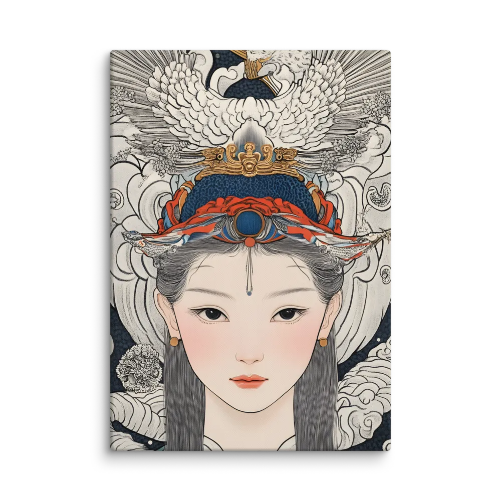Serenity in Myth: A Traditional Portrait | Canvas | 28″×40″