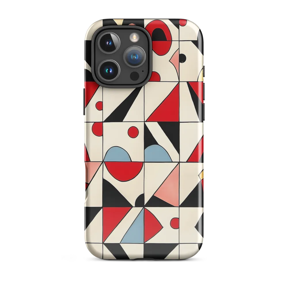 Dynamic Geometric Harmony | Phone Case |  16 Pro Max | Tough Case | Glossy