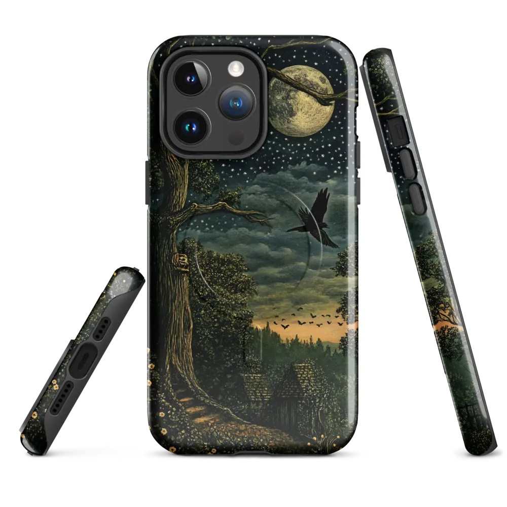 Mystical Nightscape Under the Full Moon | Phone Case |  14 Pro Max | MagSafe® Tough Case | Glossy