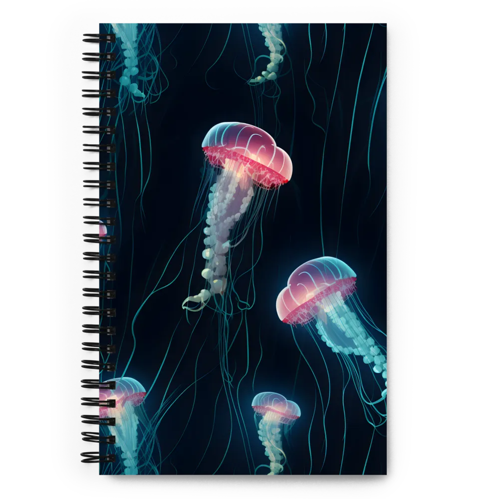 Ethereal Dance of Jellyfish | Spiral Notebook