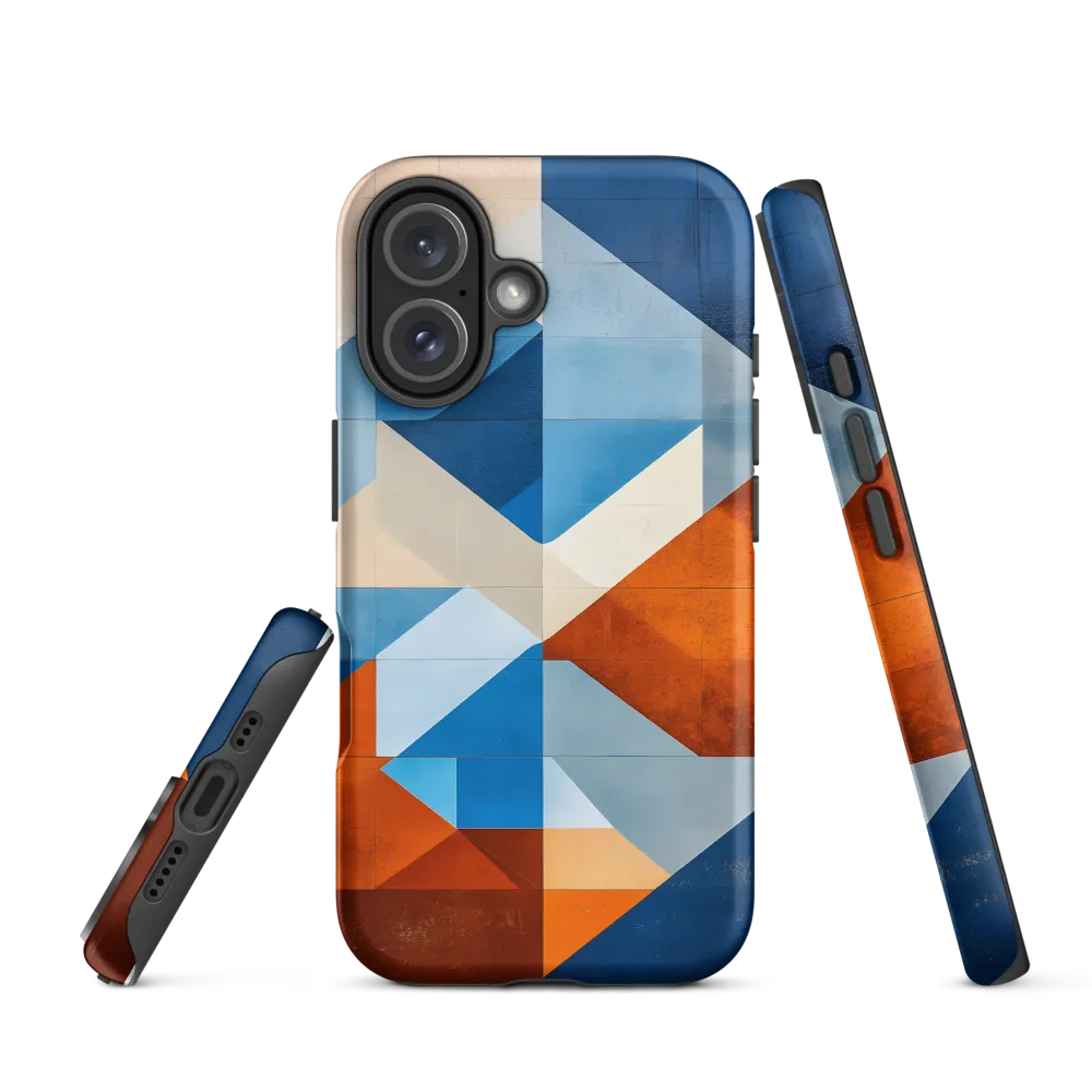 Geometric Harmony: A Vibrant Landscape | Phone Case