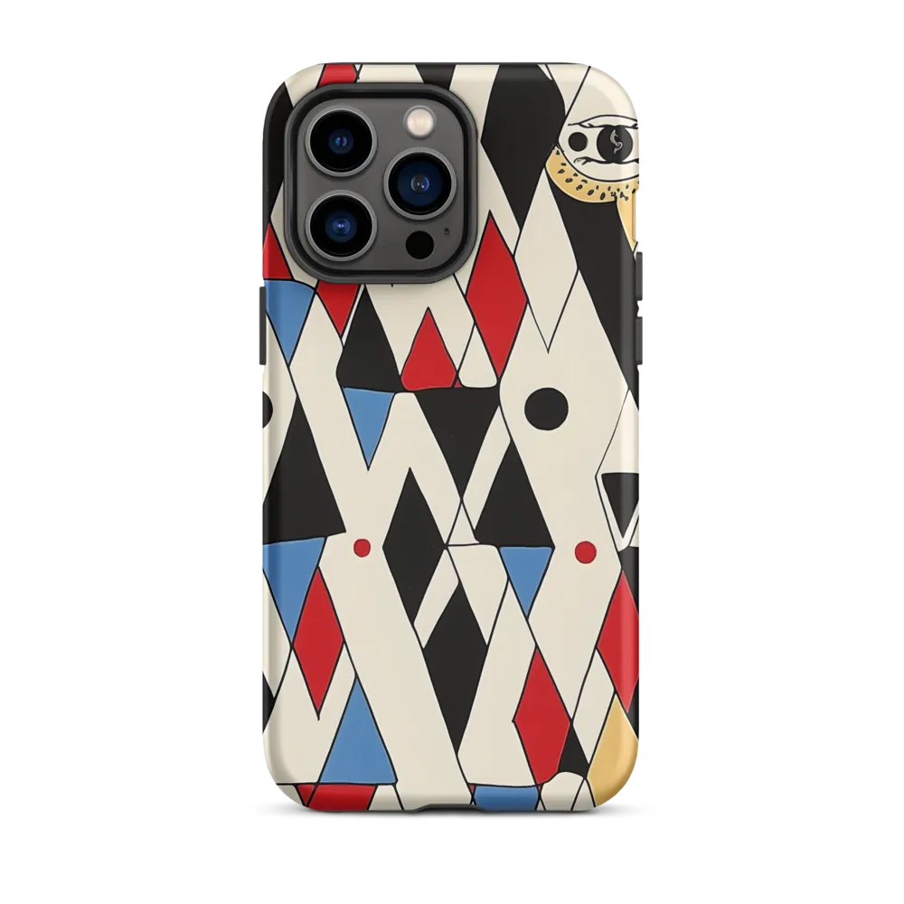 Dynamic Geometric Symphony | Phone Case |  14 Pro Max | Tough Case | Matte