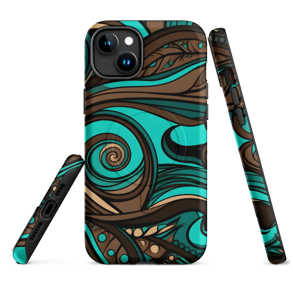 Fluctuating Currents | Phone Case |  15 Plus | MagSafe® Tough Case | Matte