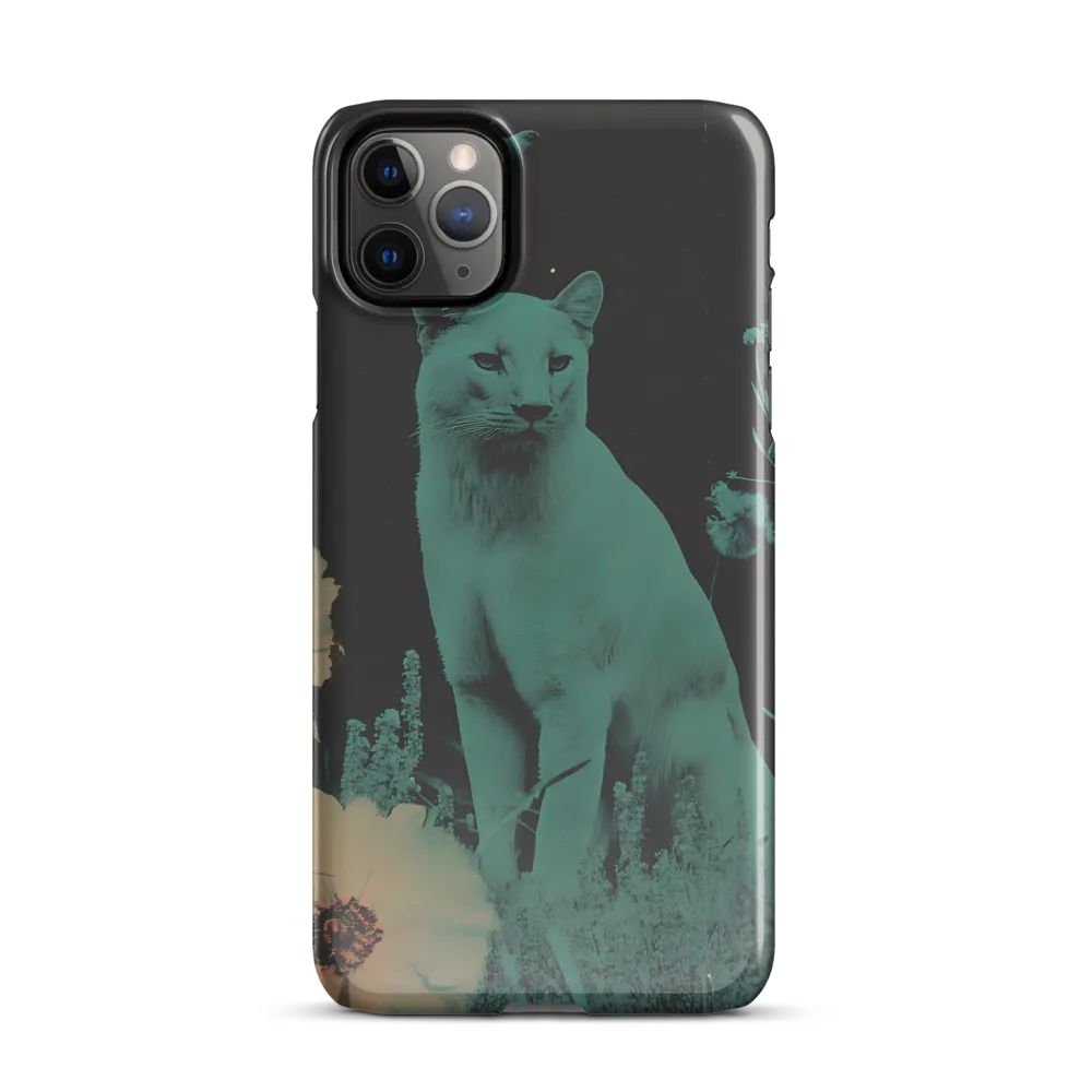 Cyan Reverie: A Surreal Encounter | Phone Case |  11 Pro Max | Snap Case | Glossy