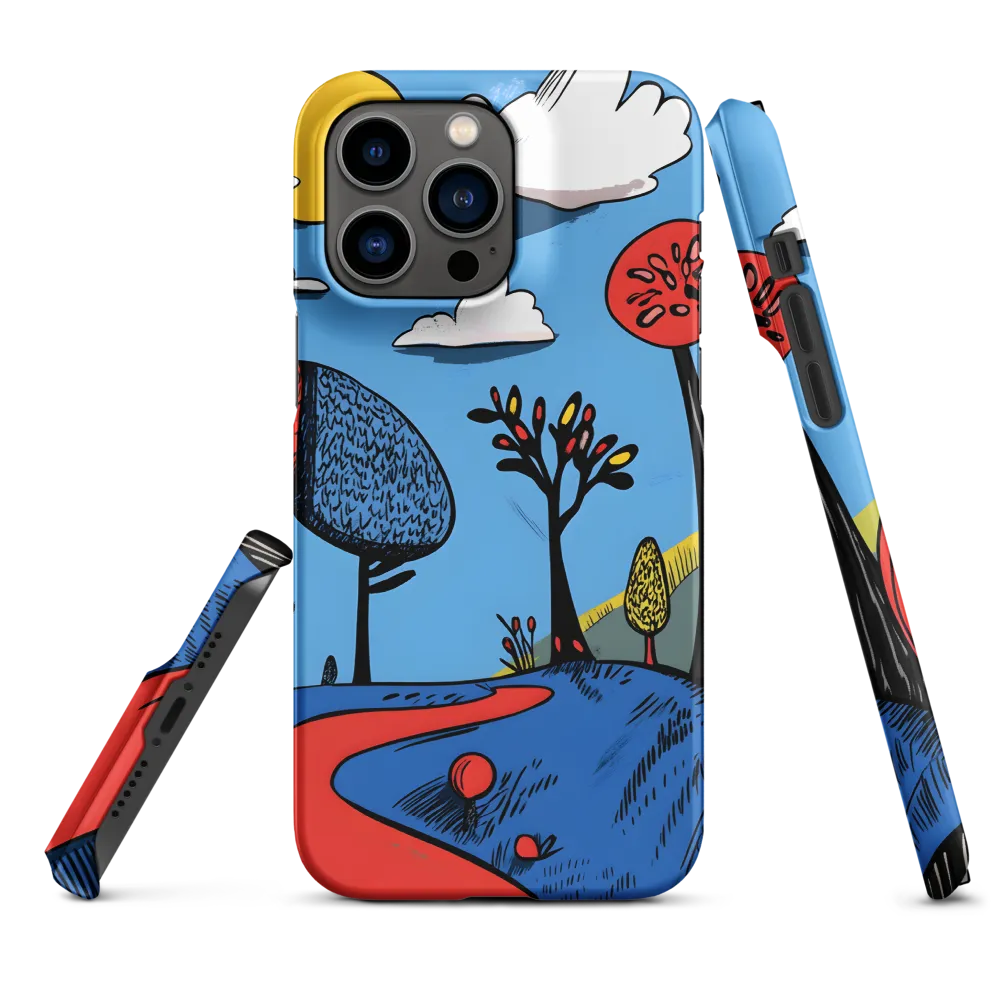Whimsical Pathways Through a Colorful Landscape