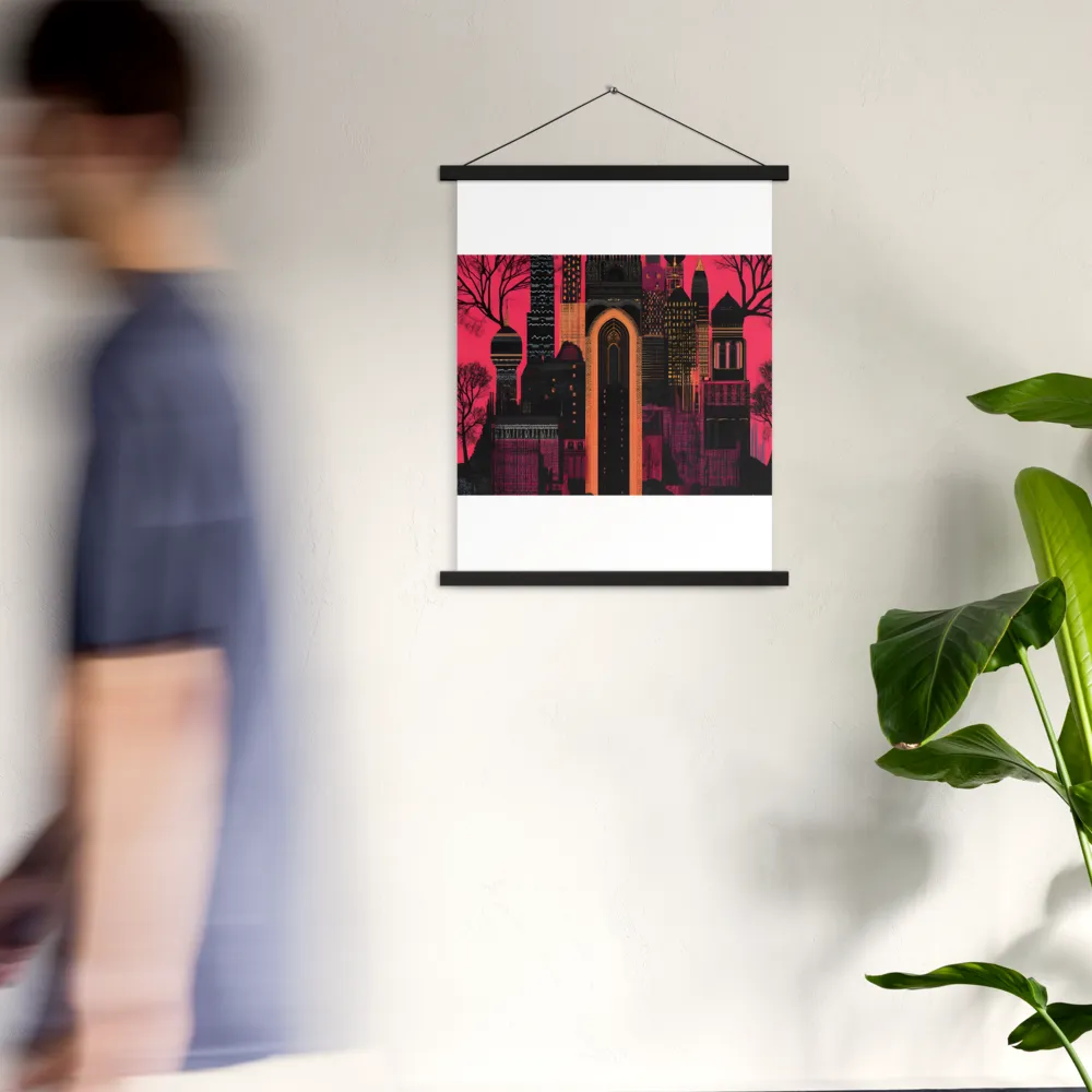 Urban Reverie | Poster With Black Wood Hanger | 18″×24″
