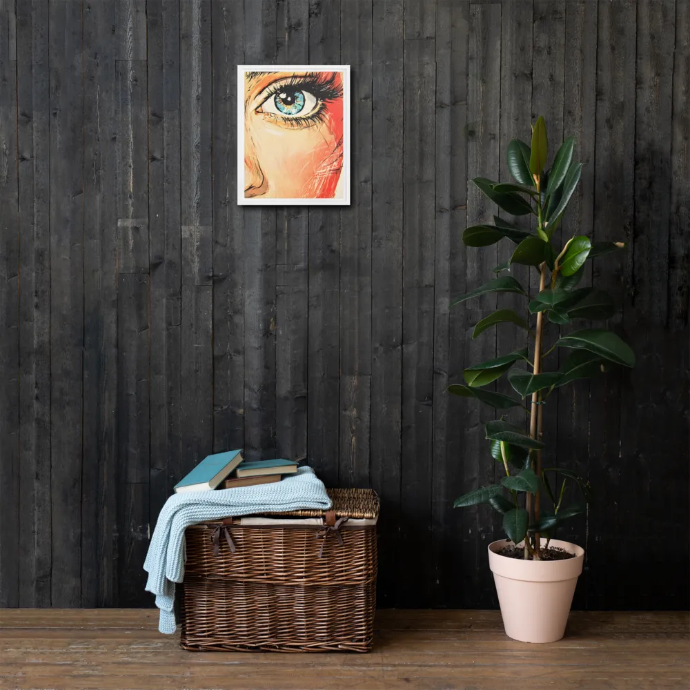 Gaze of Emotion | Canvas with White Frame | 11″×14″