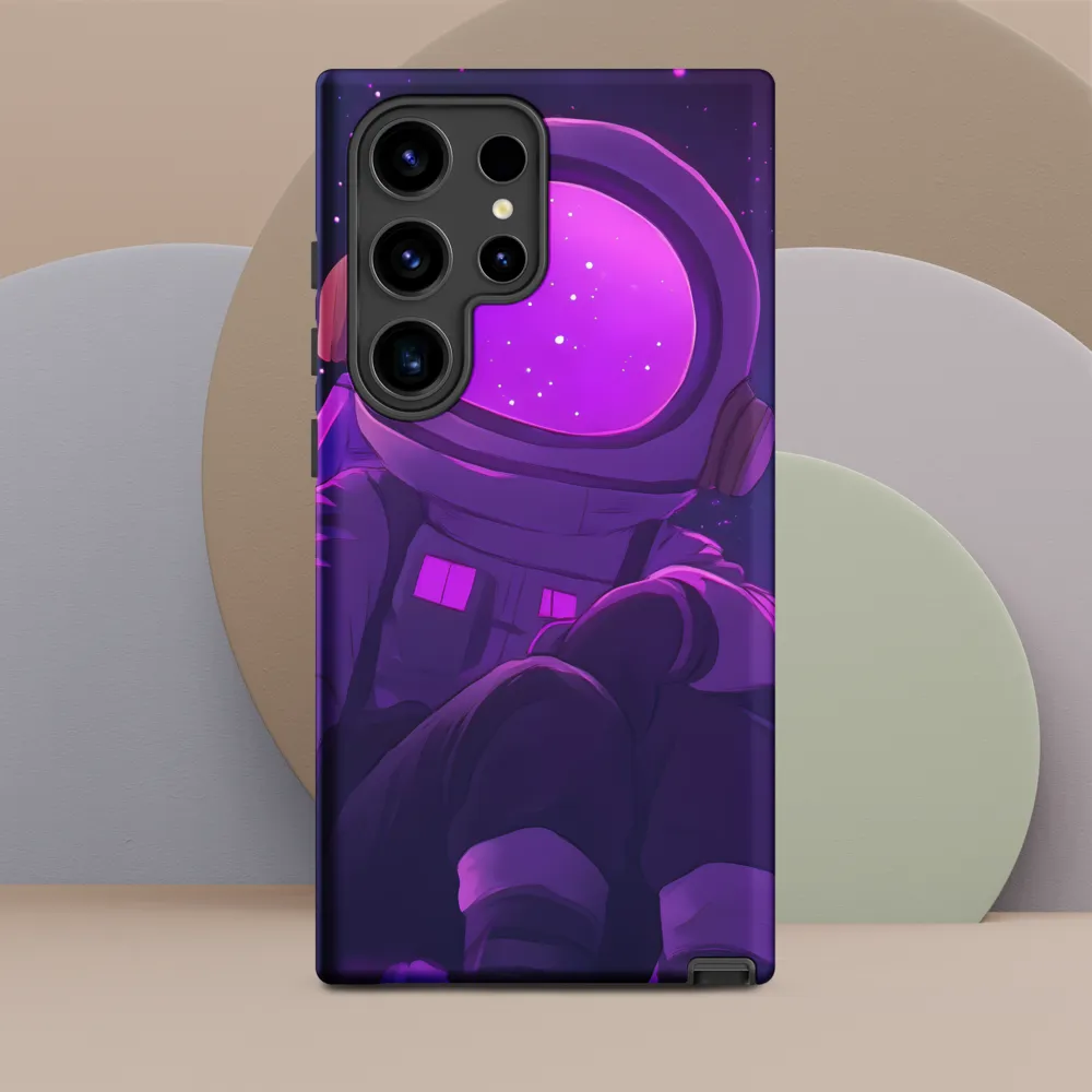 Contemplation in Cosmic Dreams | Phone Case |  S24 Ultra | Tough Case | Matte