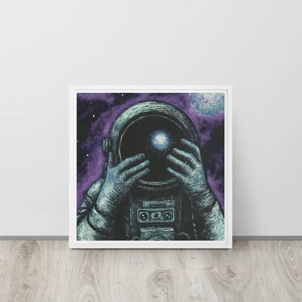 Beyond the Stars | Canvas with White Frame | 16″×16″