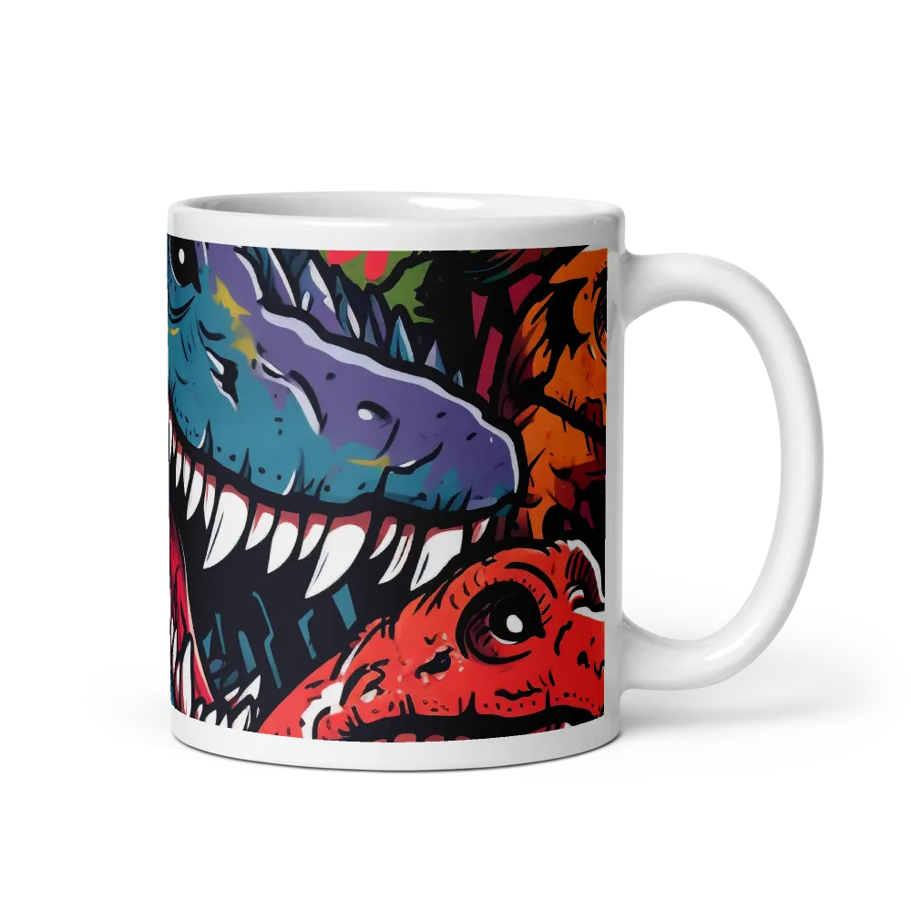 Dino Mania: A Colorful Frenzy | Mugs | Multiple Sizes & Colors