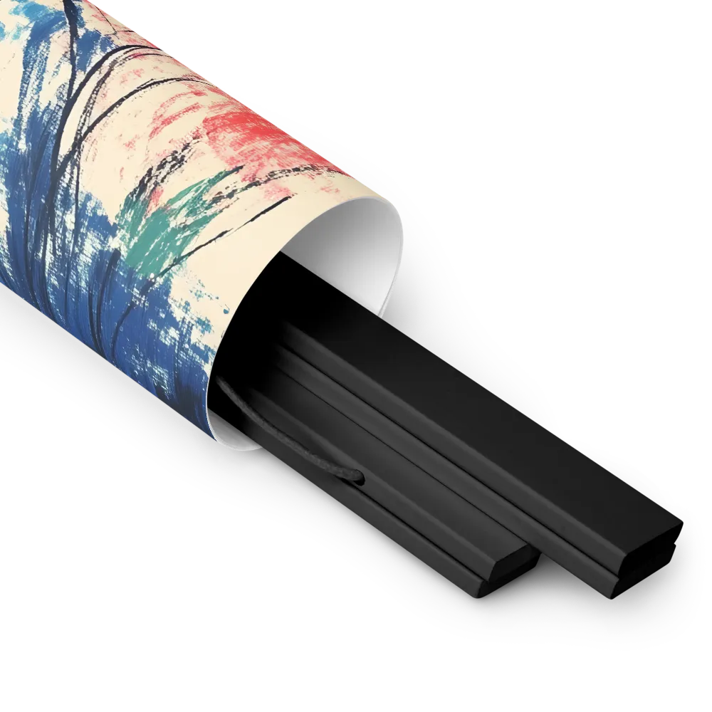 Whispers of Tranquility | Poster With Black Wood Hanger | 16″×16″