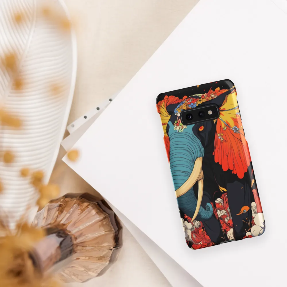 Majesty of the Floral Elephant | Phone Case |  S10e | Snap Case | Matte