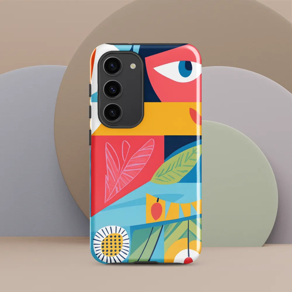 Vibrant Geometric Visage