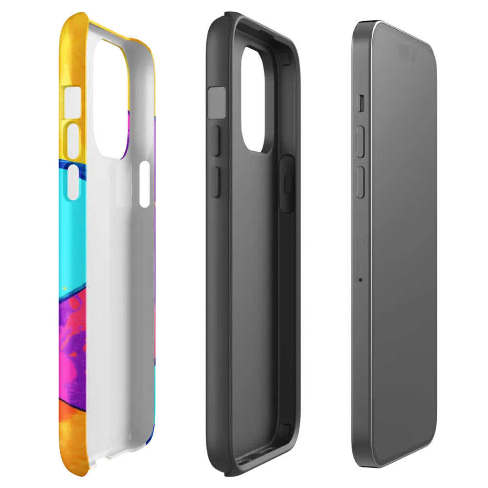 Playful Cubes in Vibrant Harmony | Phone Case |  14 Pro Max | Tough Case | Glossy