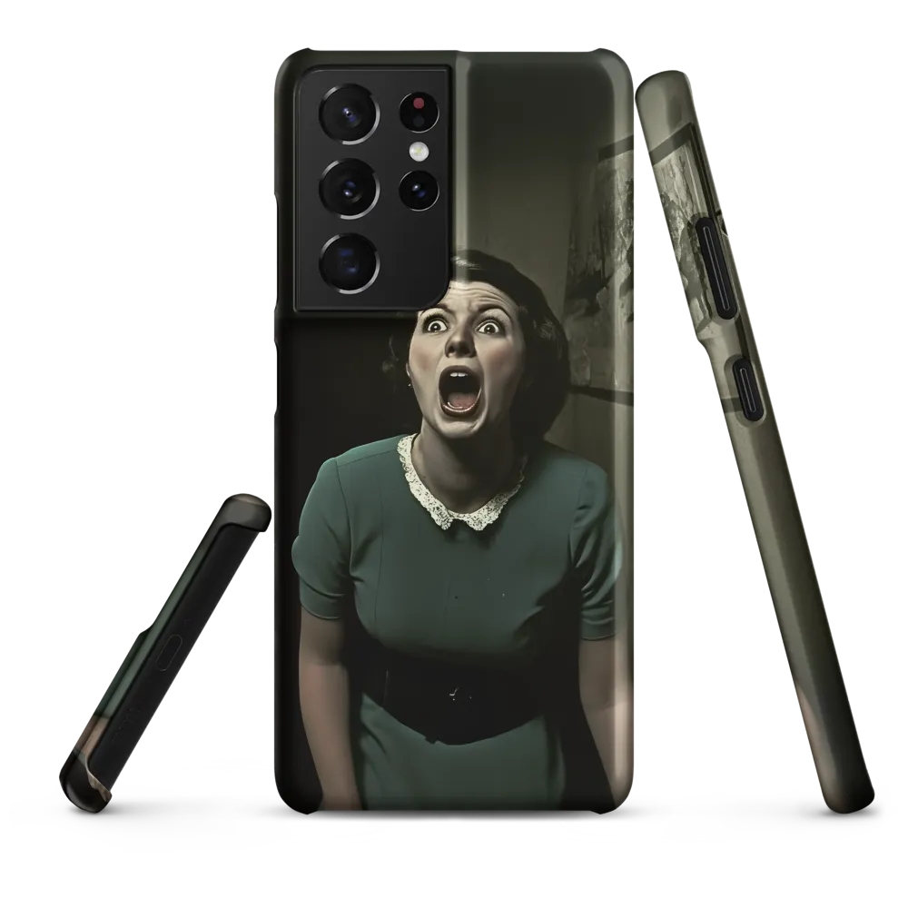 Echoes of Fear: A Vintage Portrait