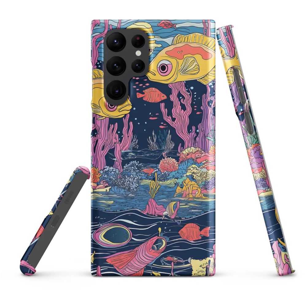 Underwater Dreamscape: A Playful Encounter | Phone Case |  S22 Ultra | Snap Case | Matte