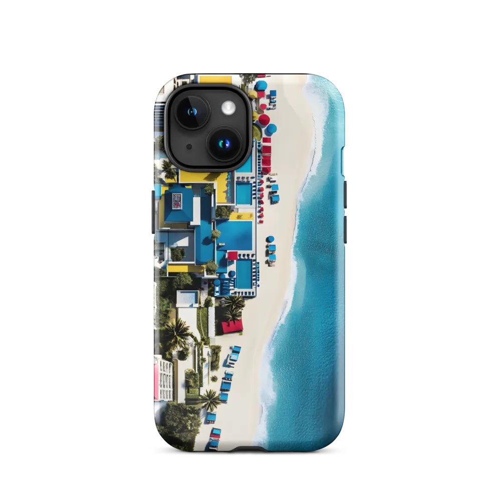 Coastal Harmony: An Aerial Oasis | Phone Case |  15 | Tough Case | Glossy
