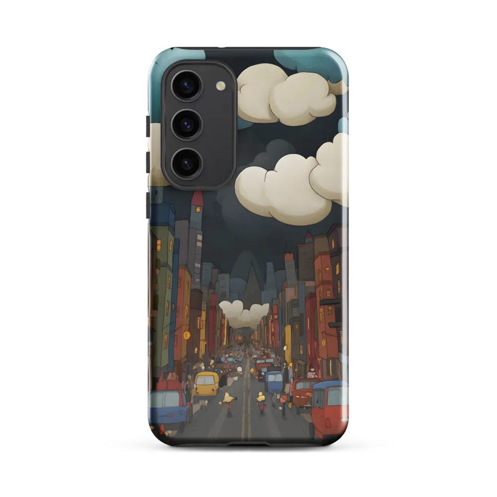 Urban Symphony: A City Awakens at Dusk | Phone Case |  S23 Plus | Tough Case | Glossy