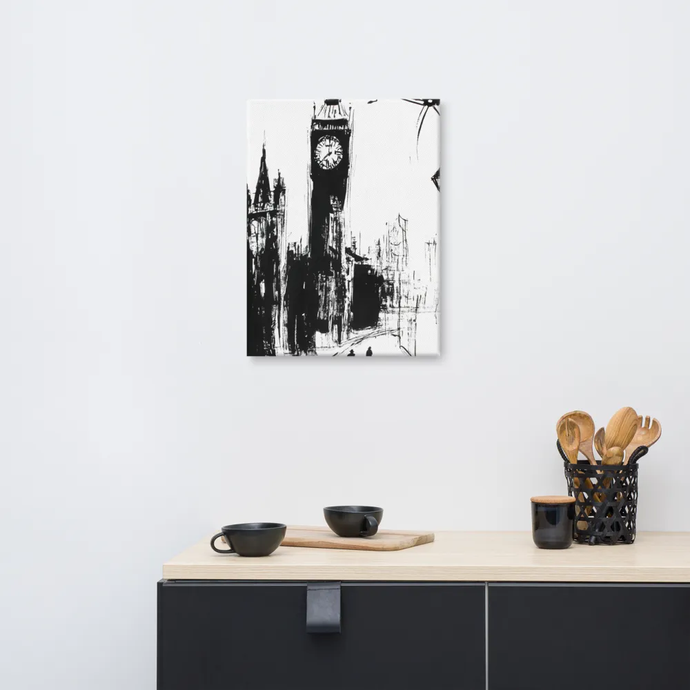 Clock Tower in Motion | Canvas | 18″×24″