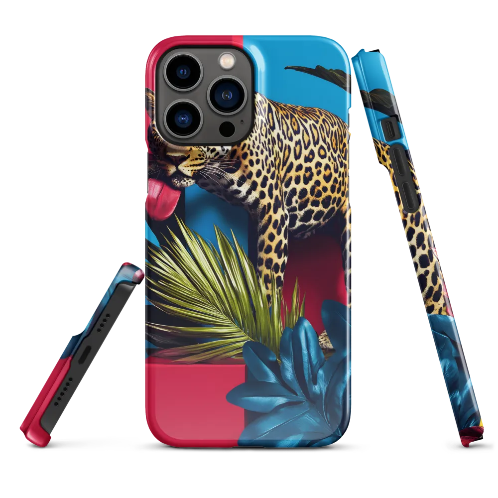 Playful Leopard in Vibrant Paradise