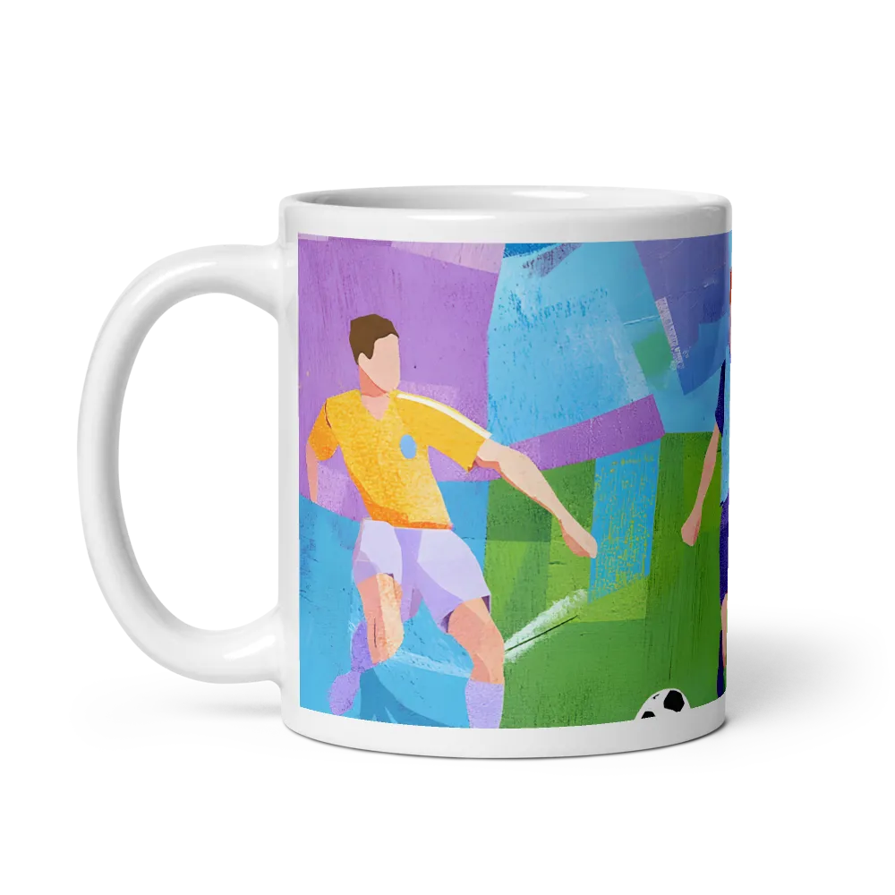 Dynamic Duel on the Field | Mug with White inside | 11 oz