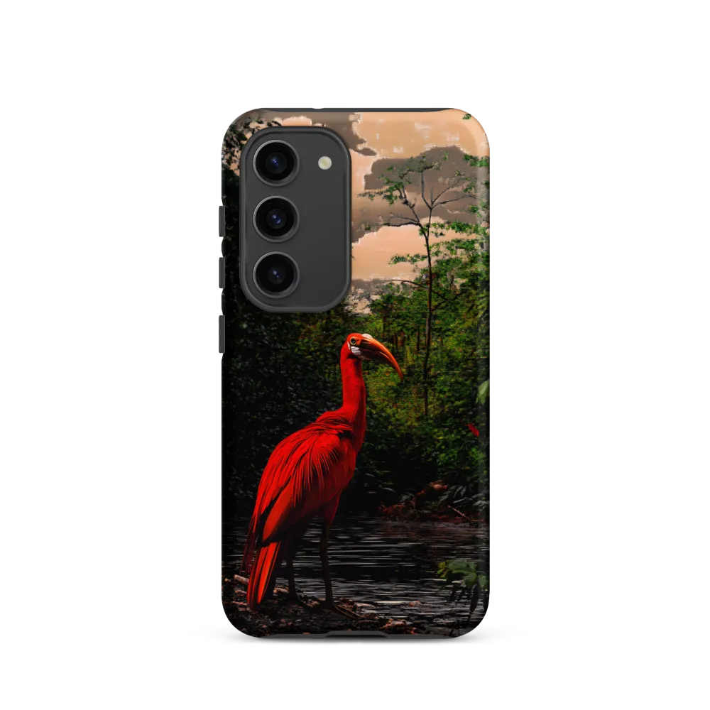 Enigmatic Elegance: The Scarlet Observer