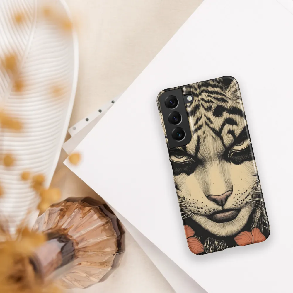 Feline Majesty: The Human-Leopard Connection | Phone Case |  S22 | Snap Case | Matte