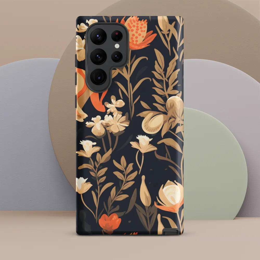Floral Harmony: A Dance in the Dark
