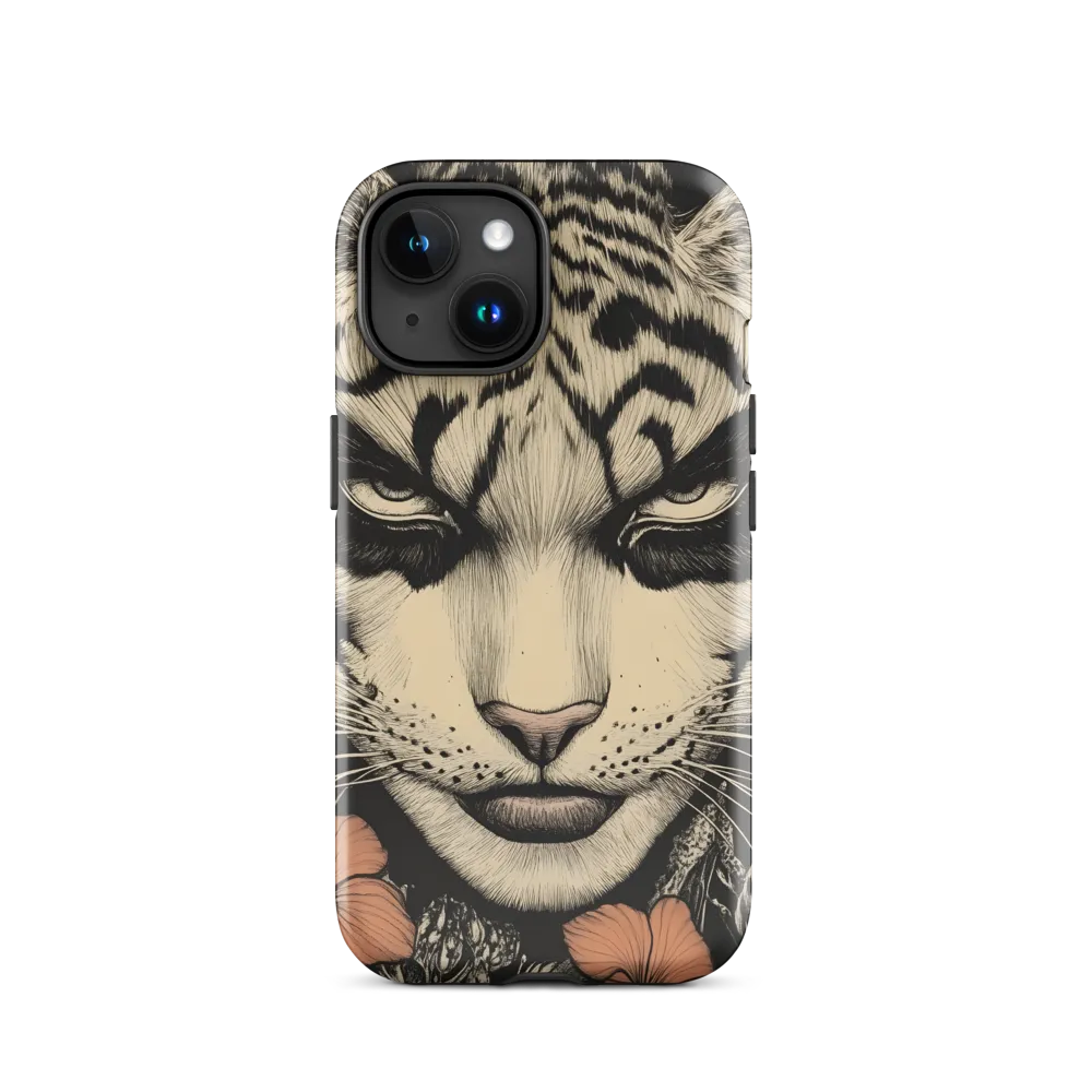Feline Majesty: The Human-Leopard Connection | Phone Case |  15 | Tough Case | Glossy