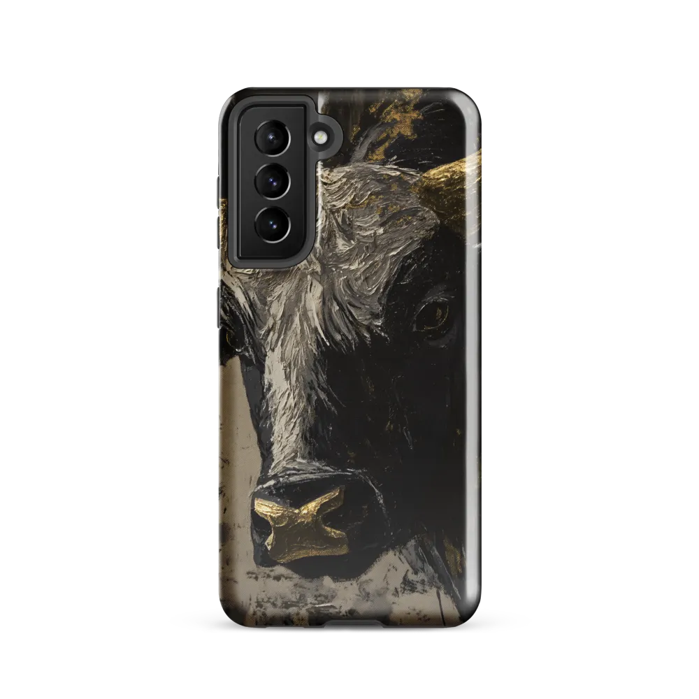 Majestic Bull: The Power in Black and Gold