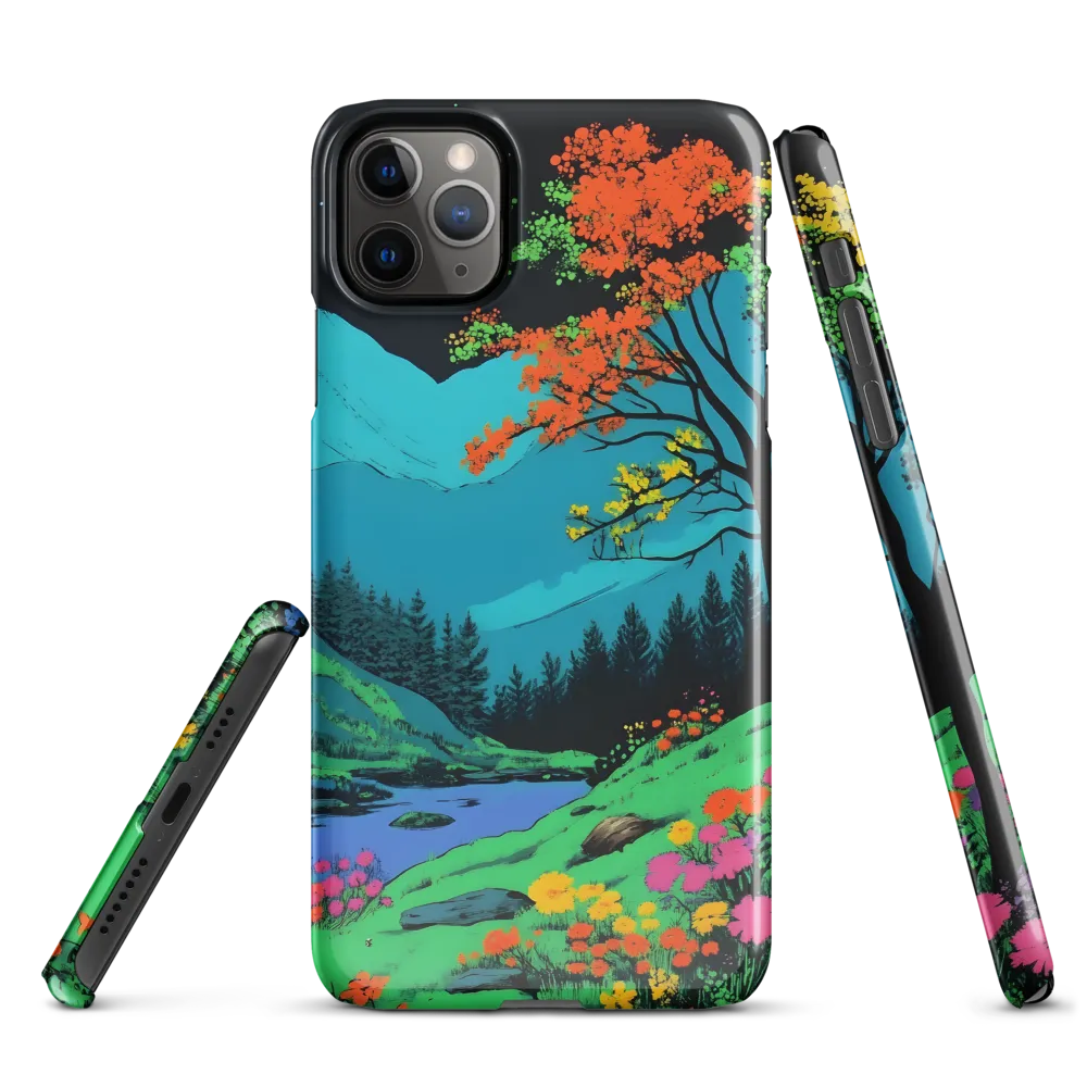 Neon Dreams: A Vibrant Landscape | Phone Case |  11 Pro Max | Snap Case | Glossy