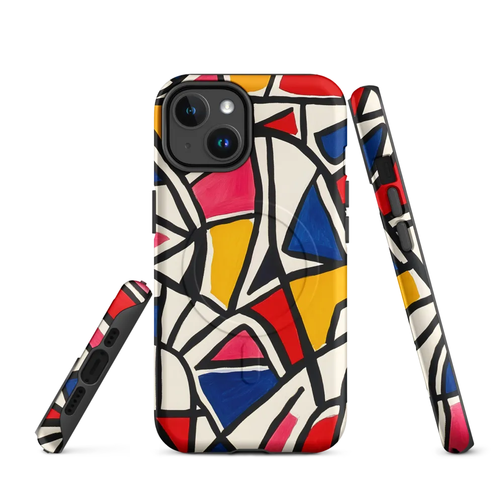 Vibrant Geometric Harmony | Phone Case |  14 | MagSafe® Tough Case | Matte