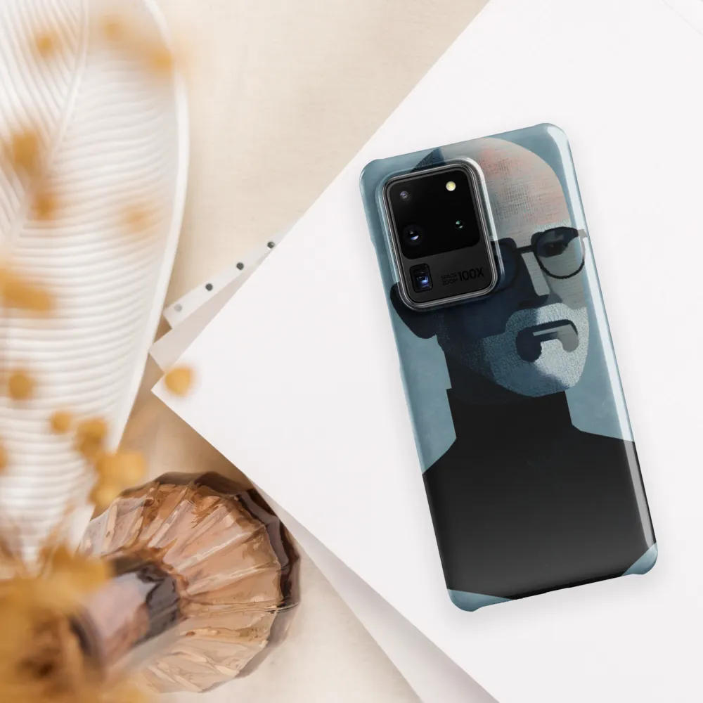 Minimalist Portrait of a Modern Man | Phone Case |  S20 Ultra | Snap Case | Glossy