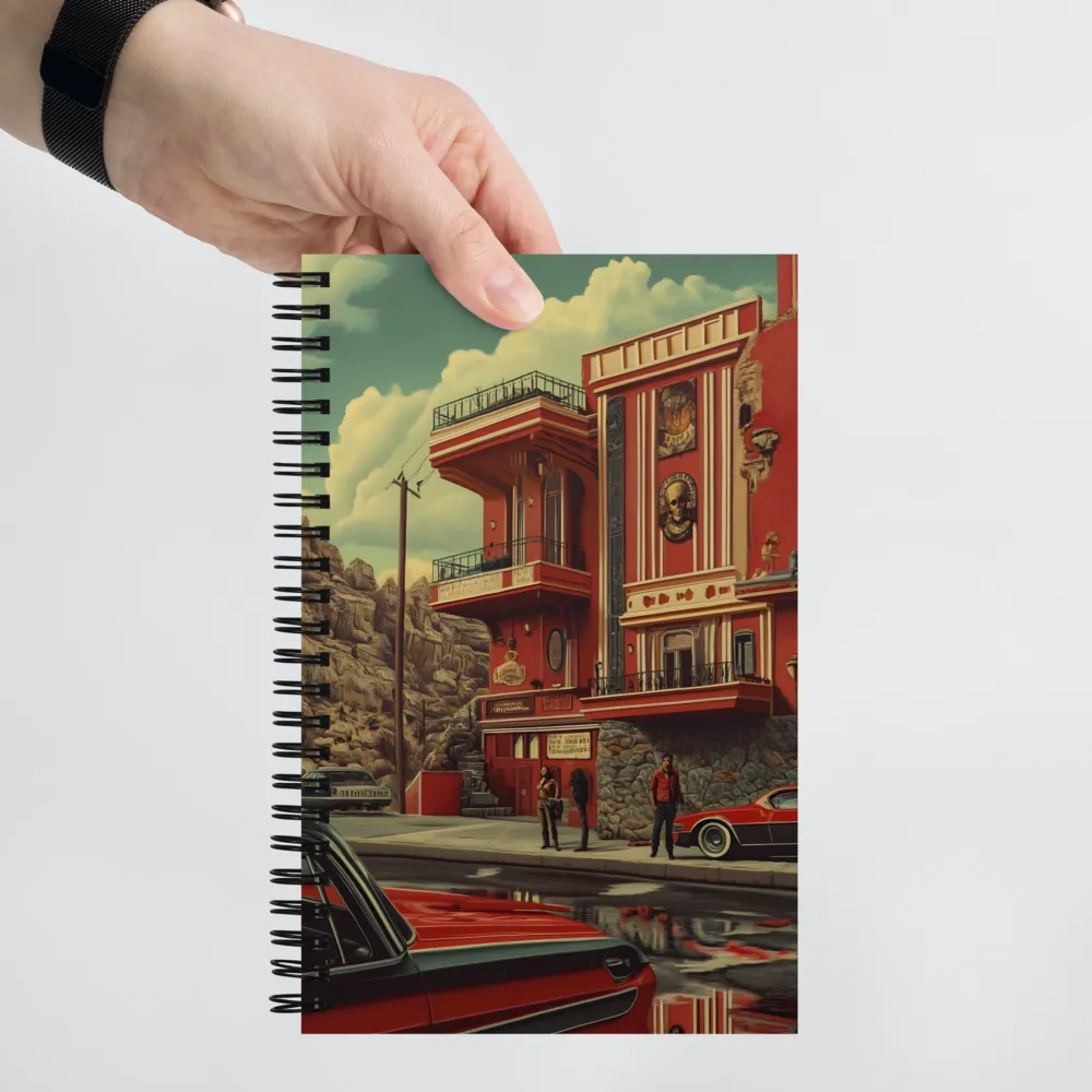 Retro Urban Dreamscape | Spiral Notebook