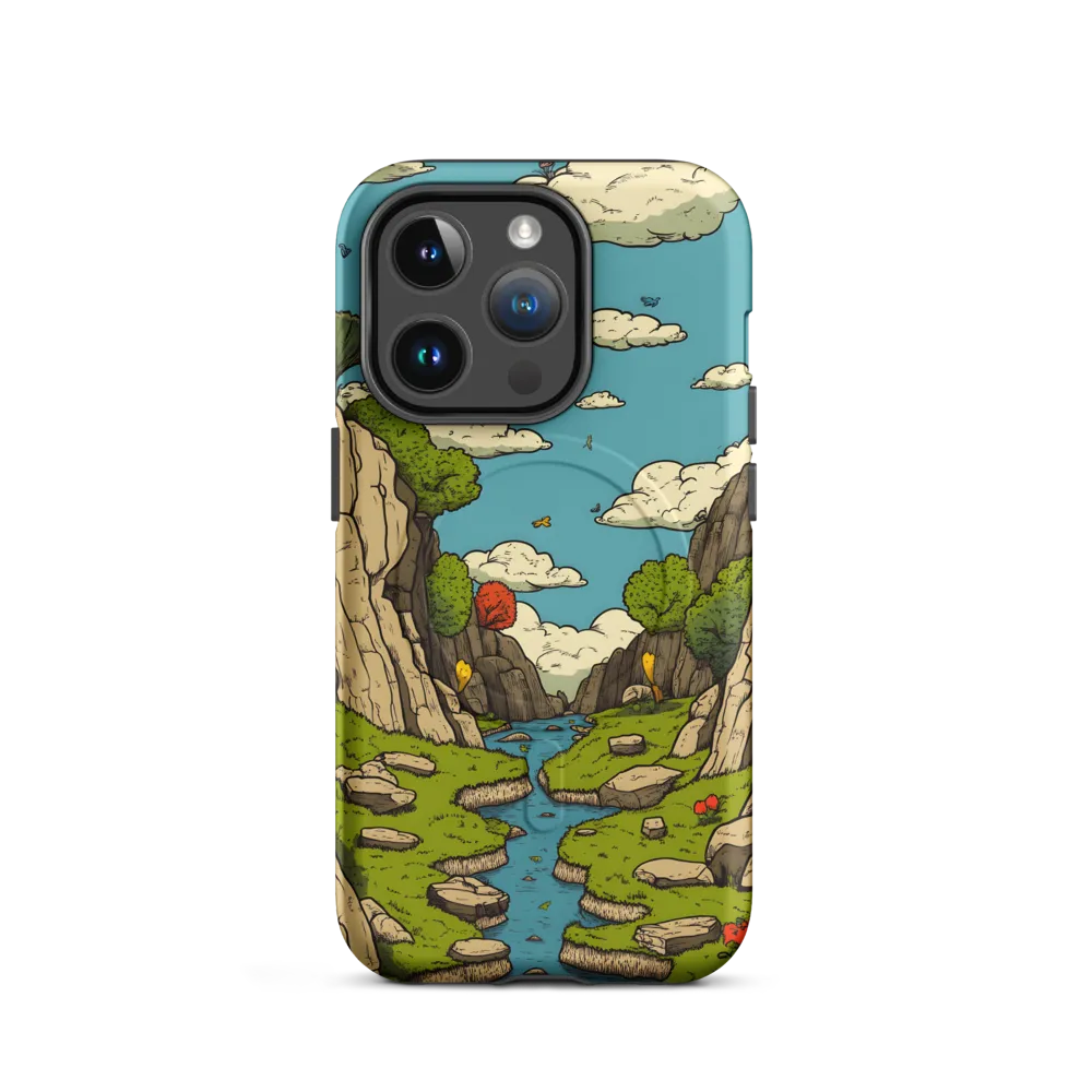 Whimsical Serenity: A Canyon Landscape