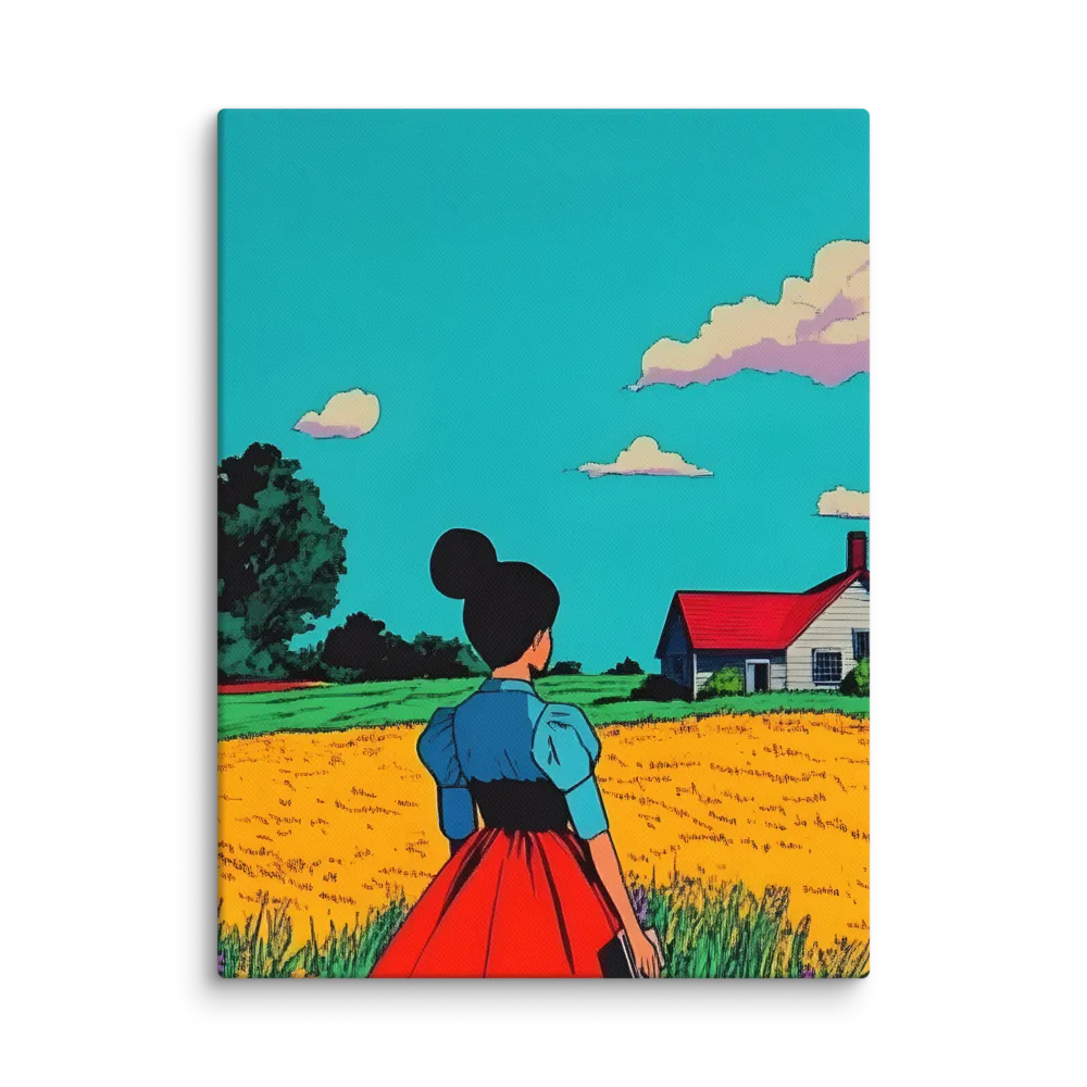 Whispers of a Sunlit Meadow | Canvas | 12″×16″