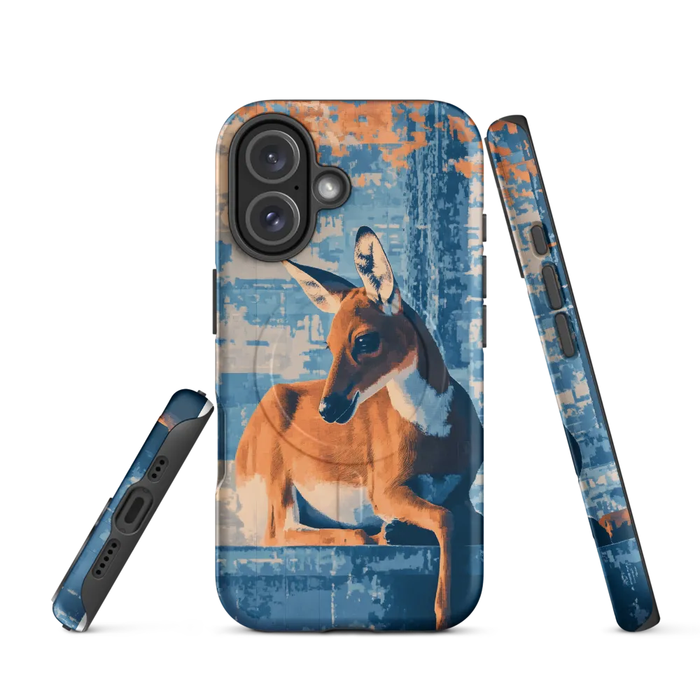Serenity in Color: The Reclining Deer | Phone Case |  16 | MagSafe® Tough Case | Matte