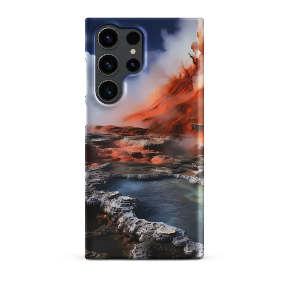 Nature's Fury: The Volcano's Expression | Phone Case |  S23 Ultra | Snap Case | Matte