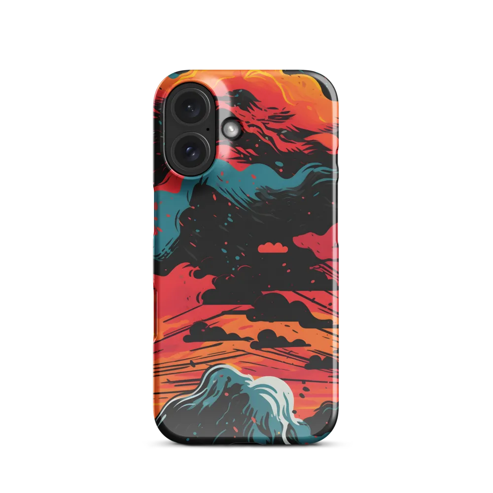 Ethereal Twilight: A Dramatic Landscape in Motion | Phone Case |  16 | Snap Case | Glossy