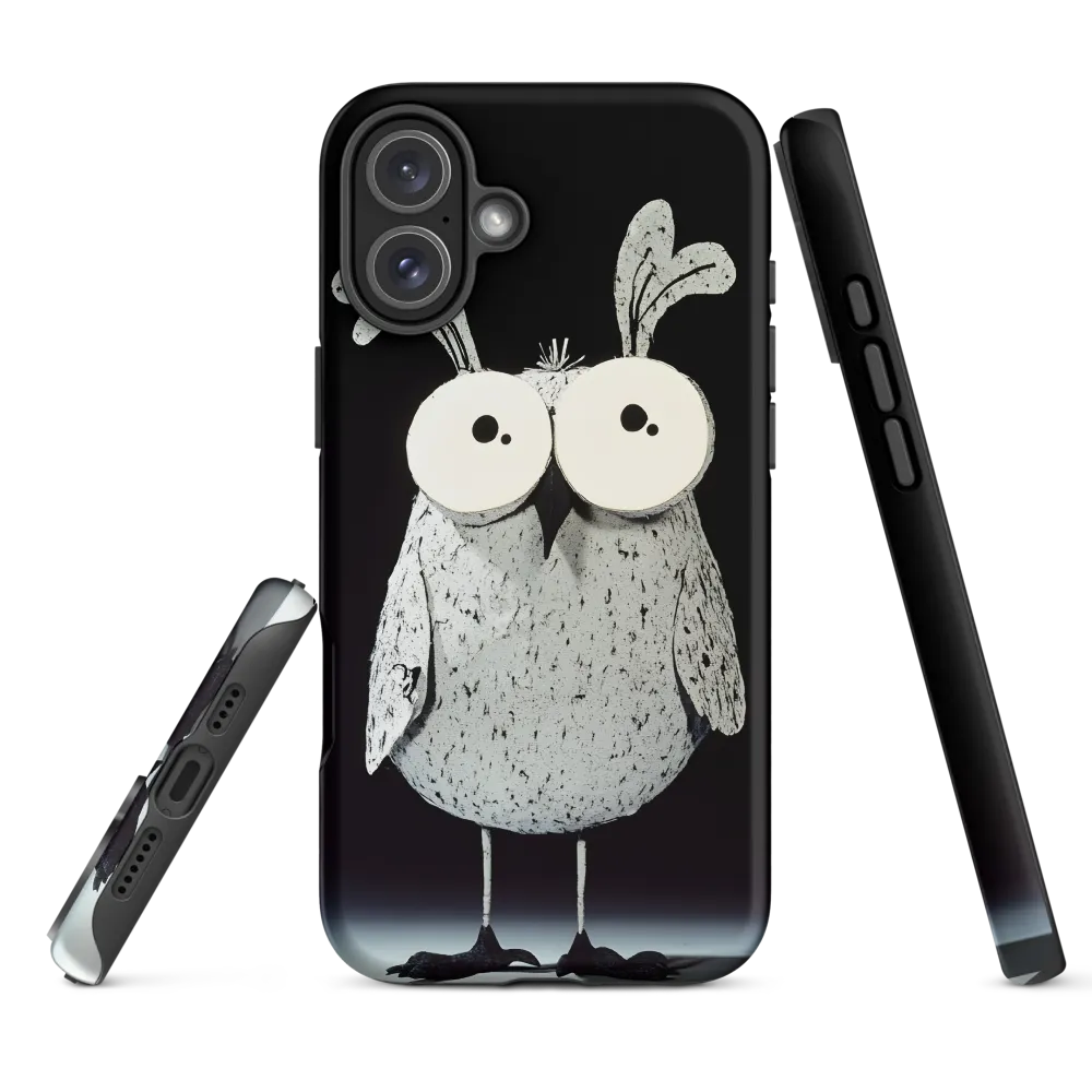 Whimsical Owl in Paper Cutout | Phone Case |  16 Plus | Tough Case | Matte