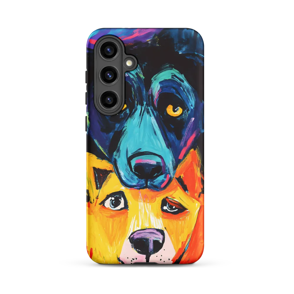 Vibrant Companions: An Expression of Canine Spirit | Phone Case |  S24 Plus | Tough Case | Matte