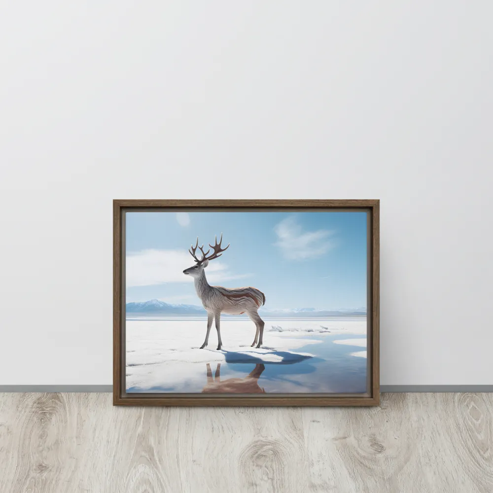 Majesty in Reflection | Canvas with Brown Frame | 12″×16″