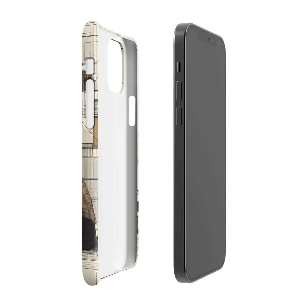 Quiet Reflections in Line | Phone Case |  12 | Snap Case | Matte