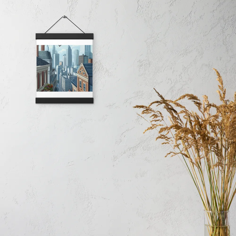 Urban Symphony | Poster With Black Wood Hanger | 8″×10″