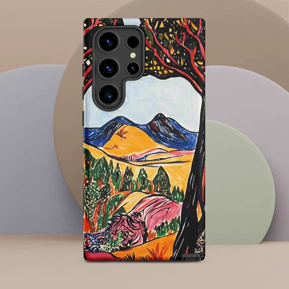 Vibrant Nature's Embrace | Phone Case |  S24 Ultra | Tough Case | Matte