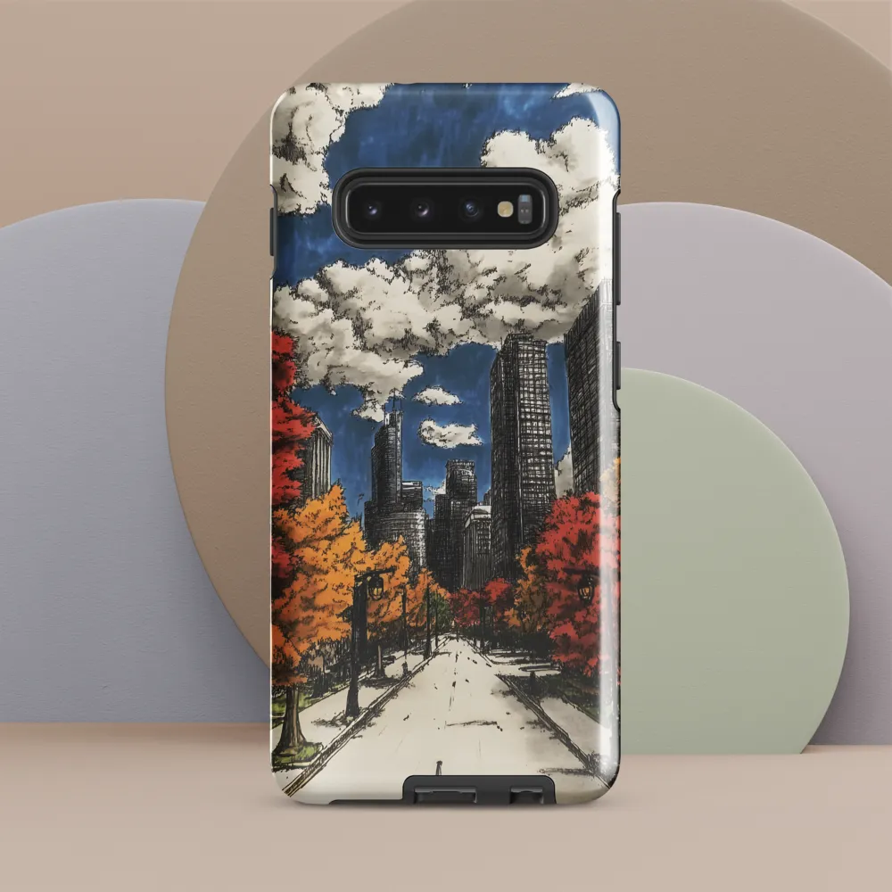 Autumn Serenity in the City | Phone Case |  S10 Plus | Tough Case | Glossy