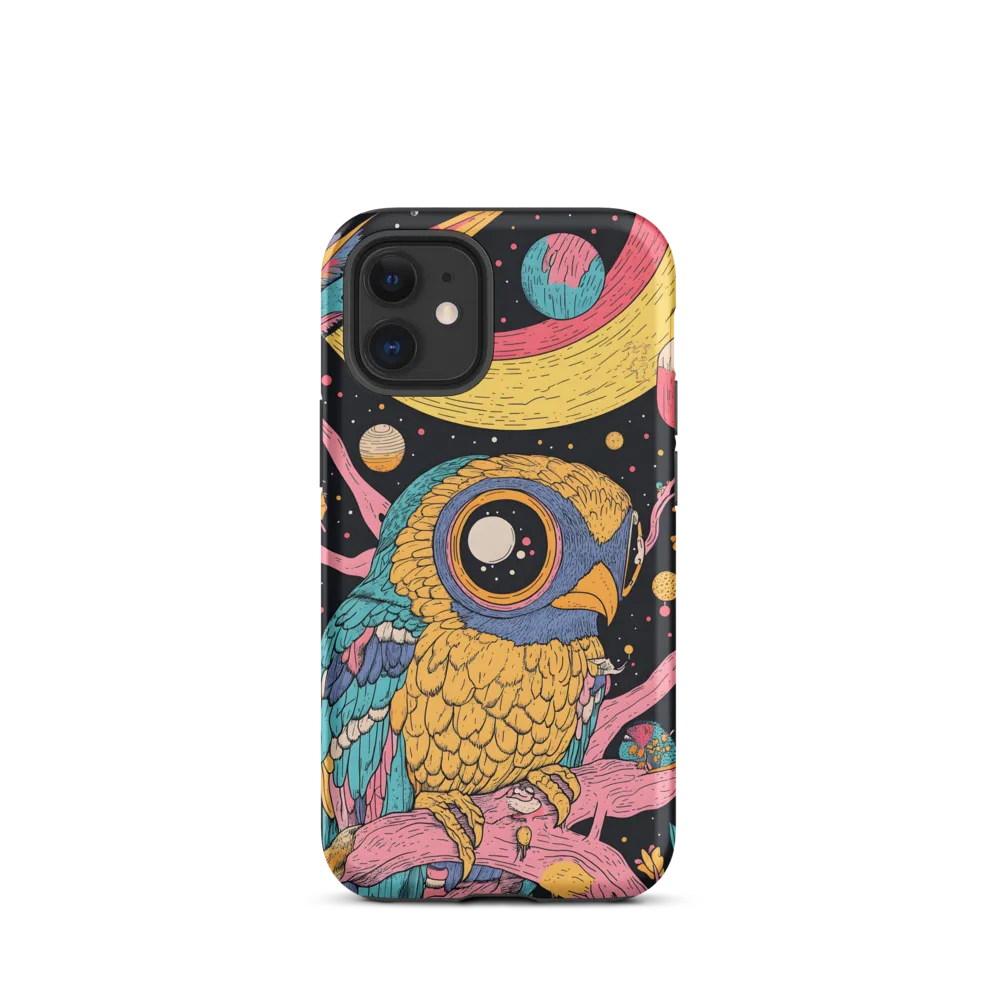 Whimsical Cosmic Owl | Phone Case |  12 mini | Tough Case | Matte