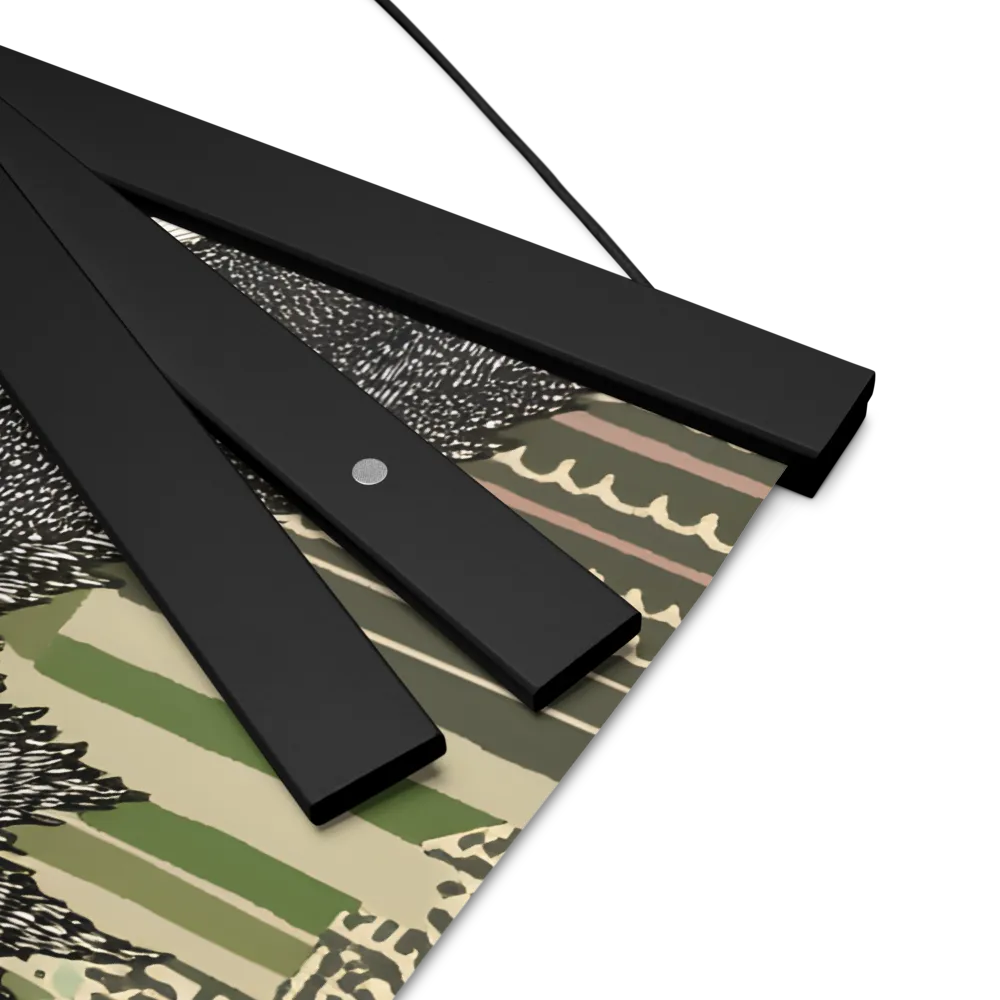 Reflections of the Forest | Poster With Black Wood Hanger | 16″×16″
