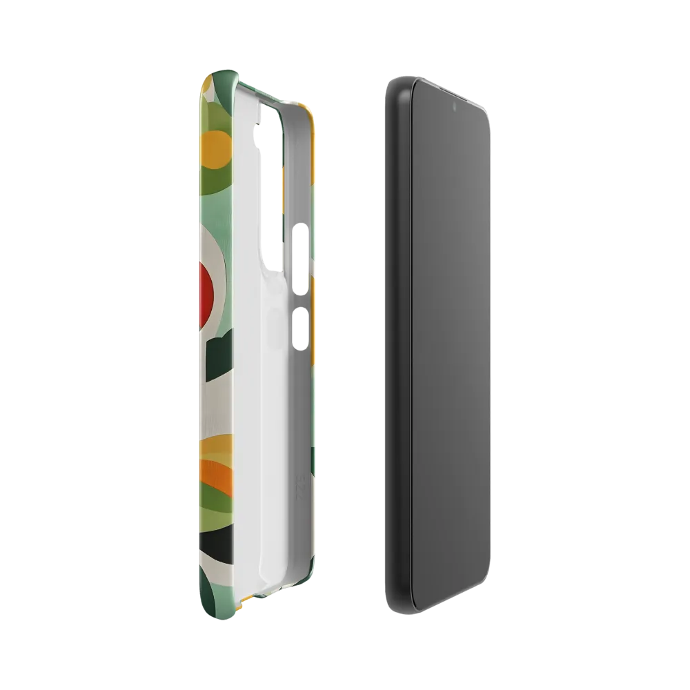 Harmony in Shapes: A Playful Abstract Design | Phone Case |  S22 | Snap Case | Glossy
